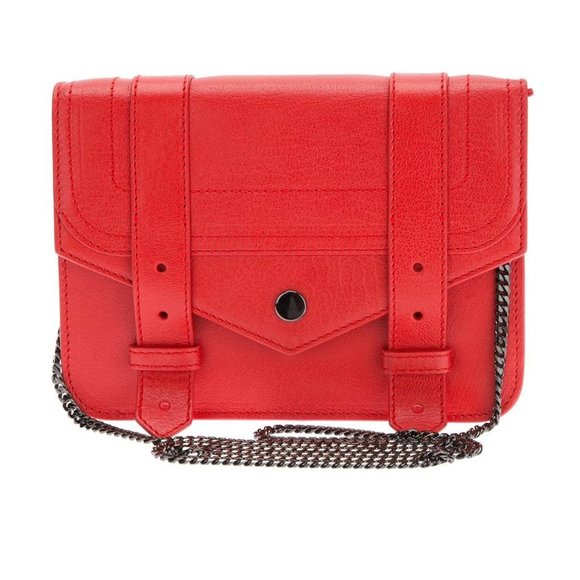 Proenza Schouler | Red PS1 Large Wallet on Chain - Picture 1 of 12